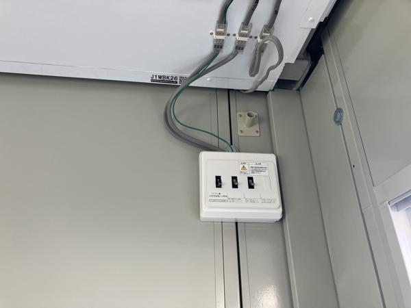 広島県広島八木店/展示場の中古ユニットハウス・プレハブ・コンテナハウスCT-41J(2.83坪)の各設備の分電盤