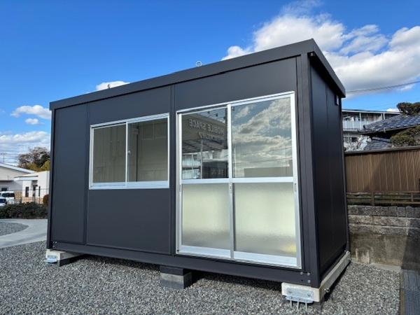 静岡県富士宮店/展示場の新棟ユニットハウス・プレハブ・コンテナハウス47MSL(3.02坪)の本体の外観