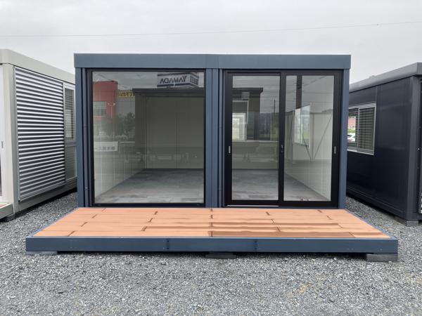 埼玉県花園インター店/展示場の新棟ユニットハウス・プレハブ・コンテナハウス57MS1 SOHO(7.76坪)の本体の外観