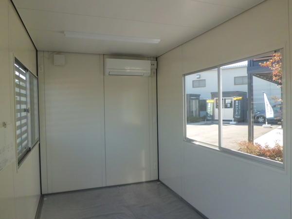 埼玉県北本店/展示場の新棟ユニットハウス・プレハブ・コンテナハウス47MSL(3.02坪)の各設備のエアコン