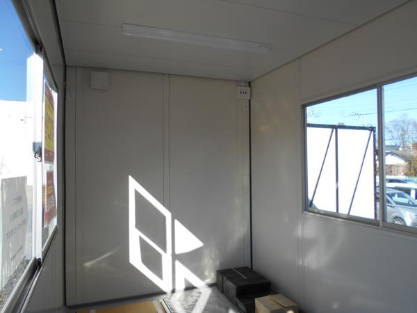 埼玉県蓮田店/展示場の新棟ユニットハウス・プレハブ・コンテナハウス47MSL(3.02坪)の本体の内観