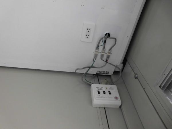 福岡県太宰府店/展示場の中古ユニットハウス・プレハブ・コンテナハウスCT-41J(2.85坪)の各設備の分電盤