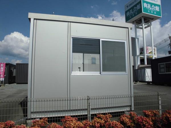 福岡県太宰府店/展示場の新棟ユニットハウス・プレハブ・コンテナハウス29MSL(1.84坪)の本体の外観