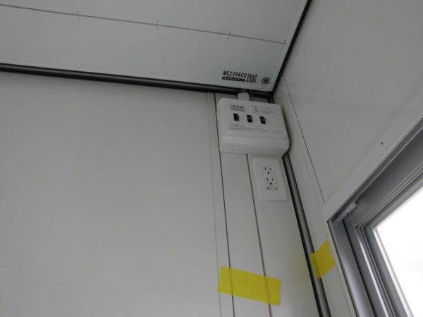 福岡県太宰府店/展示場の新棟ユニットハウス・プレハブ・コンテナハウス29MSL(1.84坪)の各設備の分電盤
