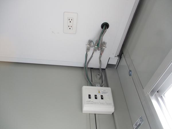 京都府亀岡店/展示場の中古ユニットハウス・プレハブ・コンテナハウスCT-41J(2.83坪)の各設備の分電盤