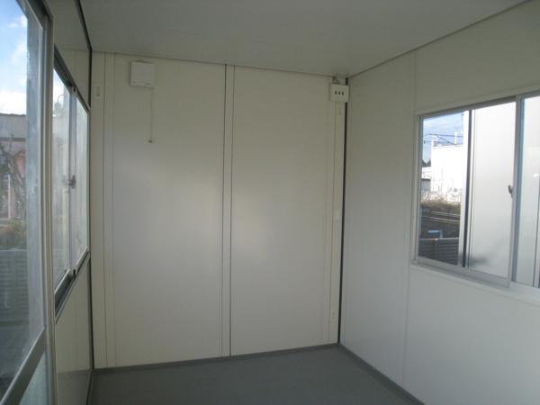 広島県東広島店/展示場の新棟ユニットハウス・プレハブ・コンテナハウス38MSL(2.43坪)の本体の内観