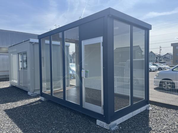 福井県福井店/展示場の新棟ユニットハウス・プレハブ・コンテナハウス38MSL(2.43坪)の本体の外観