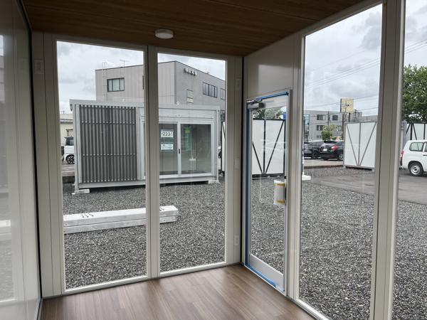 福井県福井店/展示場の新棟ユニットハウス・プレハブ・コンテナハウス38MSL(2.43坪)の本体の内観