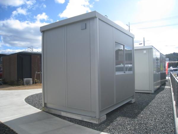 広島県東広島店/展示場の新棟ユニットハウス・プレハブ・コンテナハウス29MSL(1.84坪)の本体の外観
