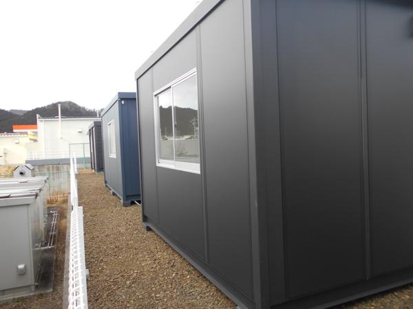 宮城県仙台茂庭店/展示場の新棟ユニットハウス・プレハブ・コンテナハウス38MSL(2.43坪)の本体の外観