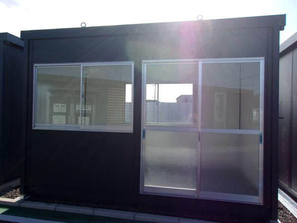 福島県白河店/展示場の新棟ユニットハウス・プレハブ・コンテナハウス38MSL(2.43坪)の本体の外観