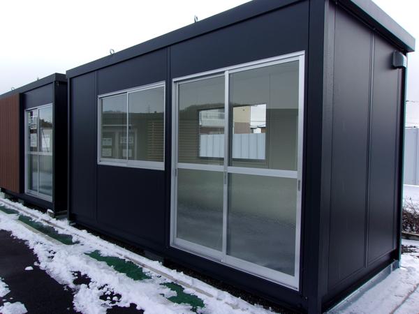 福島県白河店/展示場の新棟ユニットハウス・プレハブ・コンテナハウス47MSL(3.02坪)の本体の外観
