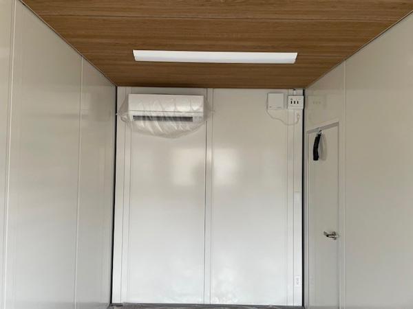 静岡県浜松南総合展示場の新棟ユニットハウス・プレハブ・コンテナハウス47MSL(3.02坪)の各設備のエアコン