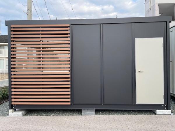 静岡県浜松南総合展示場の新棟ユニットハウス・プレハブ・コンテナハウス47MSL(3.02坪)の本体の外観