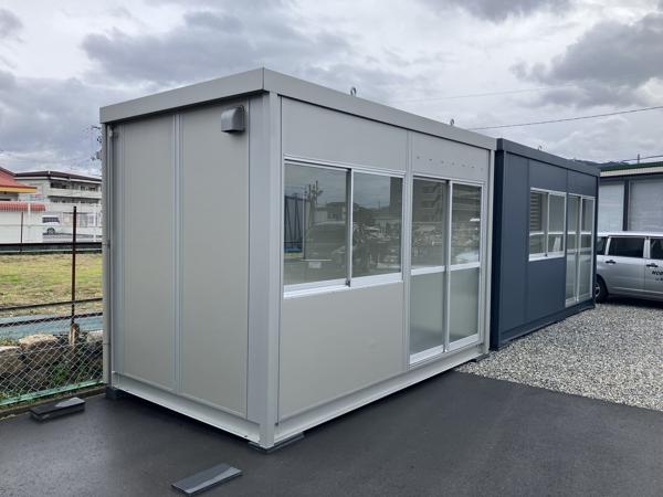 広島県広島八木店/展示場の新棟ユニットハウス・プレハブ・コンテナハウス38MSL(2.43坪)の本体の外観