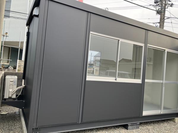 富山県高岡店/展示場の新棟ユニットハウス・プレハブ・コンテナハウス47MSL(3.02坪)の本体の外観