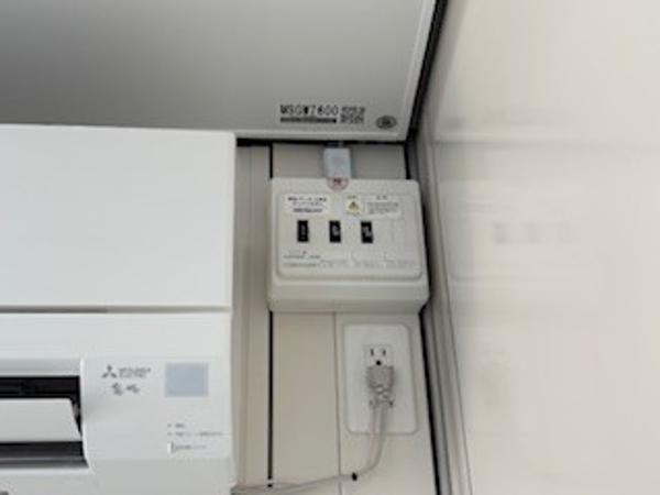 大分県大分東店/展示場の新棟ユニットハウス・プレハブ・コンテナハウス47MSL(3.02坪)の各設備の分電盤