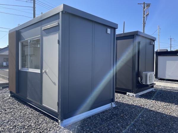 茨城県神栖店/展示場の新棟ユニットハウス・プレハブ・コンテナハウス38MSL(2.43坪)の本体の外観