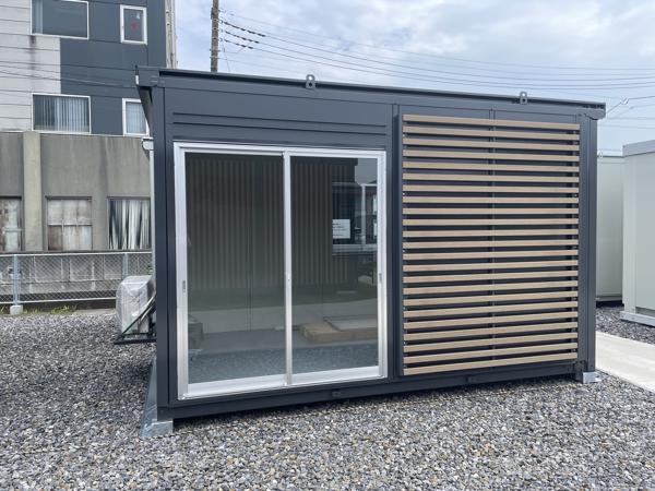 茨城県神栖店/展示場の中古ユニットハウス・プレハブ・コンテナハウスルーバー付き