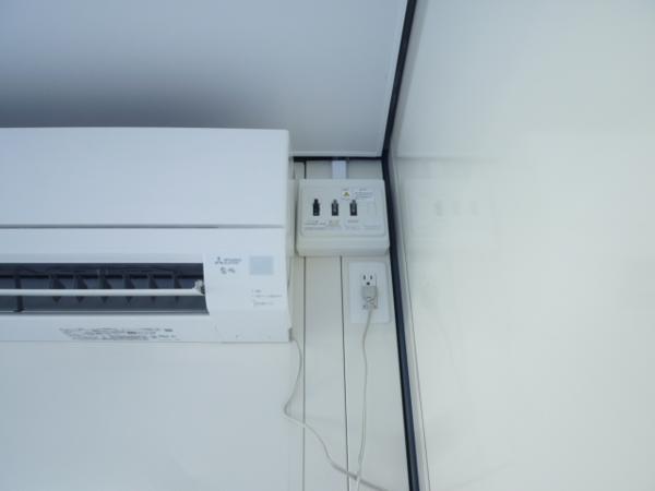 青森県八戸店/展示場の新棟ユニットハウス・プレハブ・コンテナハウス47MSL(3.02坪)の各設備の分電盤