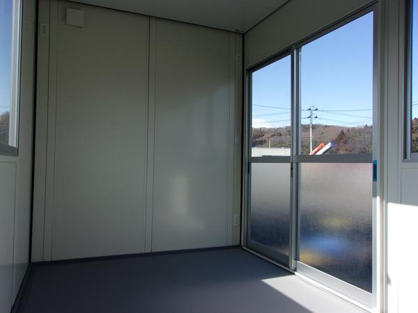 福島県白河店/展示場の新棟ユニットハウス・プレハブ・コンテナハウス38MSL(2.43坪)の本体の内観