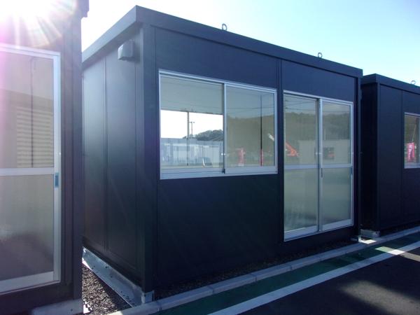 福島県白河店/展示場の新棟ユニットハウス・プレハブ・コンテナハウス38MSL(2.43坪)の本体の外観