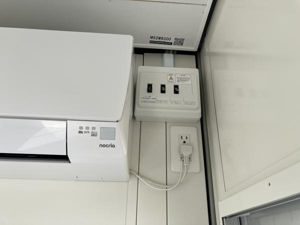 栃木県小山店/展示場の新棟ユニットハウス・プレハブ・コンテナハウス29MSL(1.84坪)の各設備の分電盤