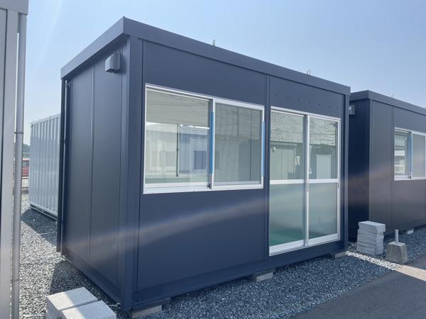 熊本県熊本北店/展示場の新棟ユニットハウス・プレハブ・コンテナハウス38MSL(2.43坪)の本体の外観
