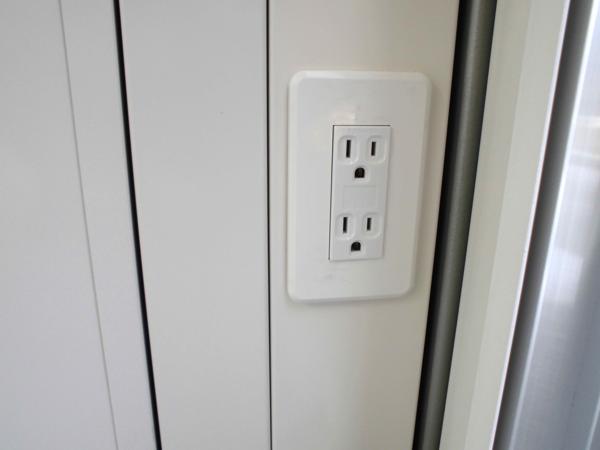 新潟県新潟出張所/総合展示場の新棟ユニットハウス・プレハブ・コンテナハウス38MSL(2.43坪)の各設備のコンセント