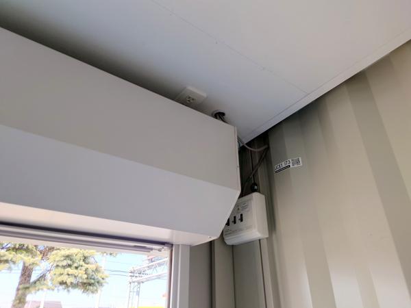 北海道帯広店/展示場の中古ユニットハウス・プレハブ・コンテナハウスCT-32JG(2.16坪)の各設備の分電盤