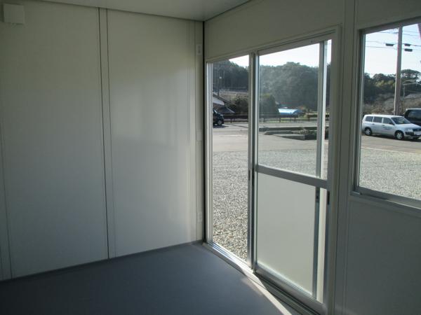 島根県松江営業所/展示場の新棟ユニットハウス・プレハブ・コンテナハウス38MSL(2.43坪)の本体の内観