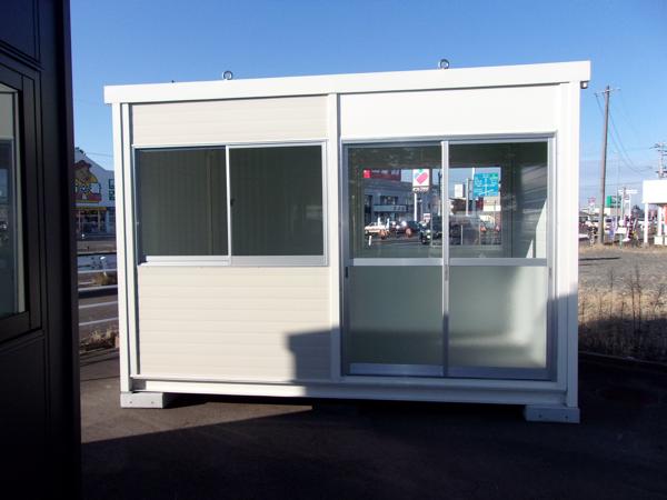 宮城県仙台営業所/展示場の新棟ユニットハウス・プレハブ・コンテナハウス3MSD(2.40坪)の本体の外観