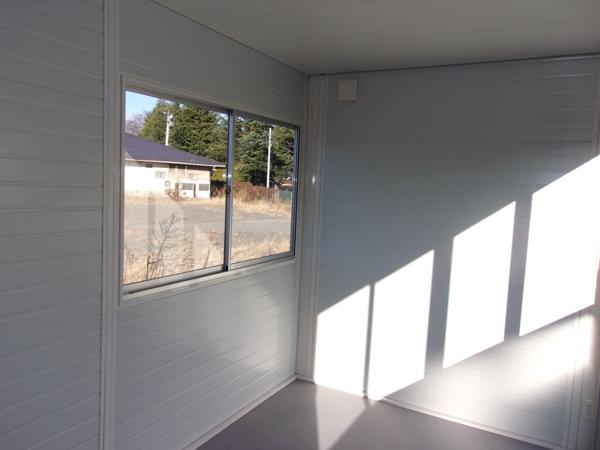 宮城県仙台営業所/展示場の新棟ユニットハウス・プレハブ・コンテナハウス3MSD(2.40坪)の本体の内観