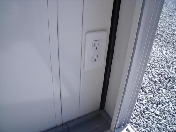 埼玉県花園インター店/展示場の新棟ユニットハウス・プレハブ・コンテナハウス38MSL(2.43坪)の各設備のコンセント