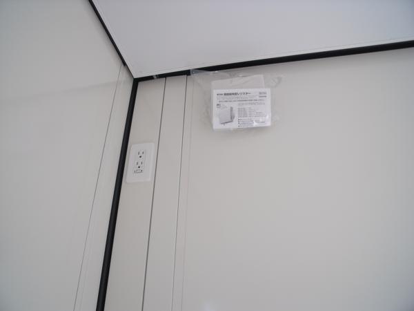 埼玉県花園インター店/展示場の新棟ユニットハウス・プレハブ・コンテナハウス38MSL(2.43坪)の各設備の給気口