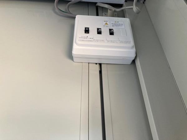 群馬県前橋店/展示場の中古ユニットハウス・プレハブ・コンテナハウスCT-41J(2.83坪)の各設備の分電盤