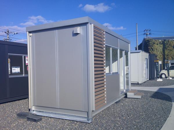 広島県東広島店/展示場の新棟ユニットハウス・プレハブ・コンテナハウス47MSL(3.02坪)の本体の外観