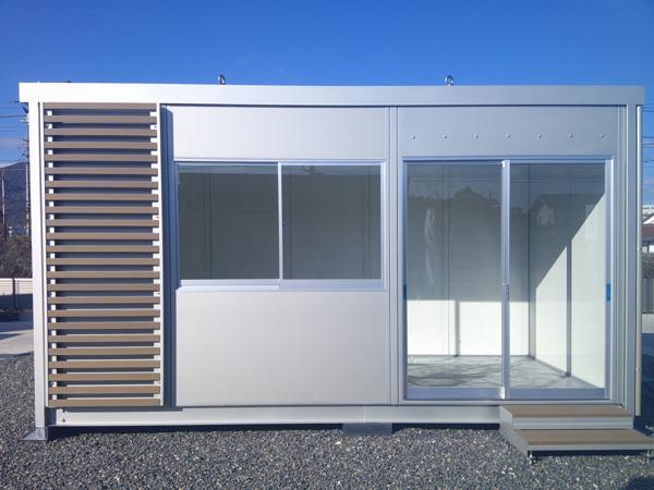 広島県東広島店/展示場の新棟ユニットハウス・プレハブ・コンテナハウス47MSL(3.02坪)の本体の外観