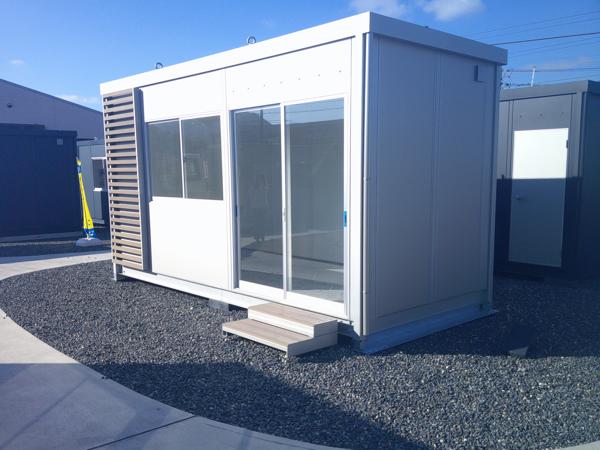 広島県東広島店/展示場の新棟ユニットハウス・プレハブ・コンテナハウス47MSL(3.02坪)の本体の外観