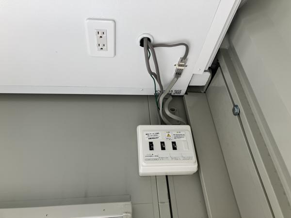 宮城県石巻店/展示場の中古ユニットハウス・プレハブ・コンテナハウスCT-32JG(2.16坪)の各設備の分電盤