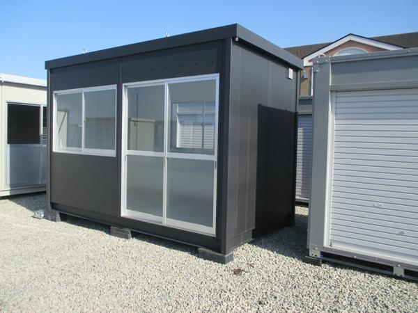 島根県松江営業所/展示場の新棟ユニットハウス・プレハブ・コンテナハウス38MSL(2.43坪)の本体の外観