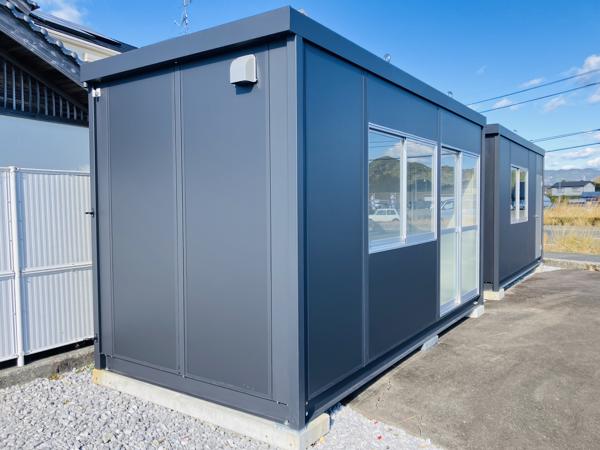 高知県土佐店/展示場の新棟ユニットハウス・プレハブ・コンテナハウス47MSL(3.02坪)の本体の外観