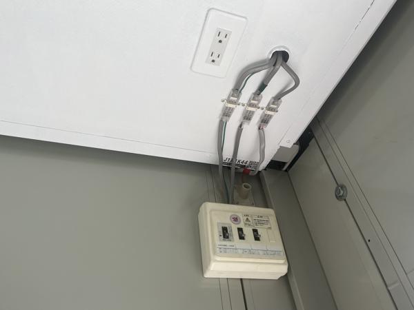 福岡県福岡東店/展示場の中古ユニットハウス・プレハブ・コンテナハウスCT-41J(2.83坪)の各設備の分電盤