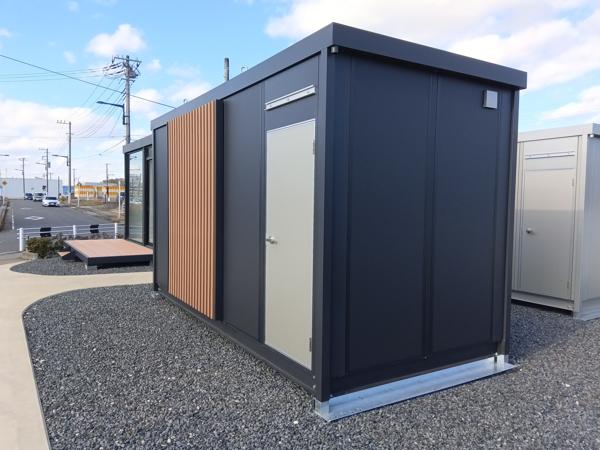 千葉県成田店/展示場の新棟ユニットハウス・プレハブ・コンテナハウス47MSL(3.02坪)の本体の外観