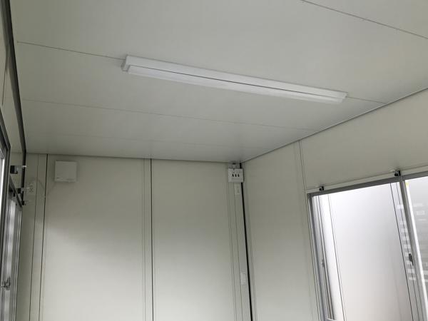 熊本県熊本出張所/熊本菊陽総合展示場の新棟ユニットハウス・プレハブ・コンテナハウス38MSL(2.43坪)の各設備の照明器具