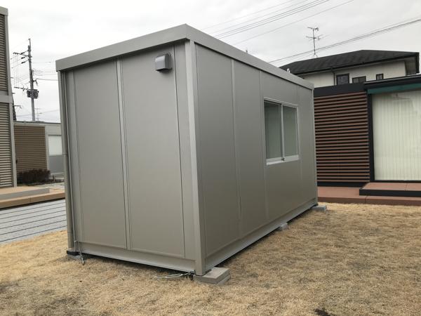 熊本県熊本出張所/熊本菊陽総合展示場の新棟ユニットハウス・プレハブ・コンテナハウス47MSL(3.02坪)の本体の外観