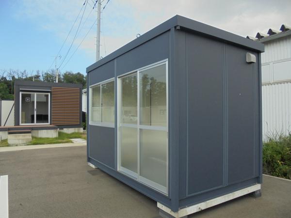 秋田県秋田店/展示場の新棟ユニットハウス・プレハブ・コンテナハウス38MSL(2.43坪)の本体の外観