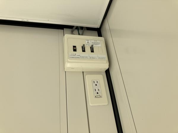 宮城県石巻店/展示場の新棟ユニットハウス・プレハブ・コンテナハウス38MSL(2.43坪)の各設備の分電盤