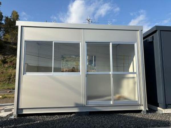 広島県尾道店/展示場の新棟ユニットハウス・プレハブ・コンテナハウス38MSL(2.43坪)の本体の外観