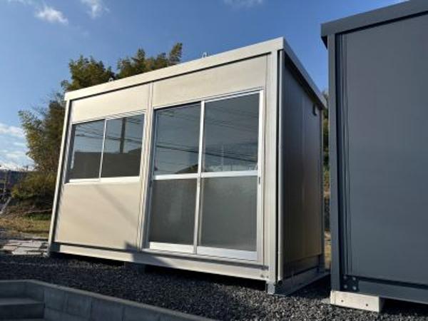 広島県尾道店/展示場の新棟ユニットハウス・プレハブ・コンテナハウス38MSL(2.43坪)の本体の外観